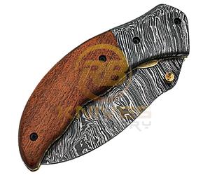 Cuchillo Plegable de Damasco de la Mejor Calidad – Proveedor de Cuchillos de Bolsillo Tácticos de Supervivencia con Logotipo Personalizado - Product Image 2