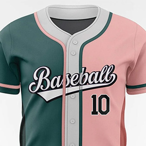Camiseta de béisbol personalizada para hombre, de poliéster sublimado, camiseta de softbol sólida, camiseta de béisbol personalizada para adultos - Product Image 4