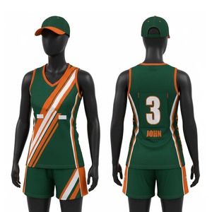 Article le plus vendu : Ensemble d'uniformes de netball personnalisés pour hommes, femmes et jeunes, sublimés, prix d'usine, tenues complètes de netball - Product Image 4