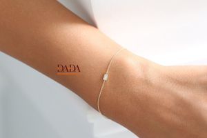 Luxury <b>Solid</b> <b>Gold</b> Lab Grown Diamond Baguette Solitaire Bracelet for Women Minimalist Fine Jewelry Elegant Wedding Anniversary - Product Image 5