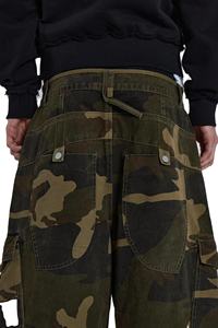 Pantalones Cargo Tácticos de Camuflaje Personalizados, 100% Algodón, Secado Rápido, Transpirables, Estilo Urbano, Holgados y Rectos para Hombre - Product Image 4