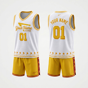 Ensemble d'uniformes de basket-ball réversibles personnalisés par sublimation pour hommes |   Ensemble d'entraînement avec maillot et short imprimés numériquement avec le nom, le numéro et le logo OEM - Product Image 4