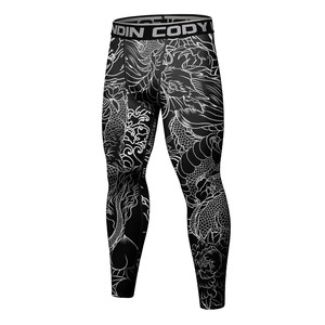 ชุดวอร์มผู้ชาย MMA No Gi Rashguard เสื้อยืด+กางเกงชกมวย ชุดเจอร์ซีย์ BJJ มวยไทย กางเกงขาสั้นรัดรูป ชุดกีฬา - Product Image 3