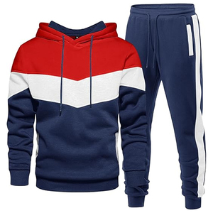Mens Cotton <b>Athletic</b> Tracksuit Outfit Hooded Sweatshirt and Sweatpants Daily Fashion Sportswear Wear - Product Image 6