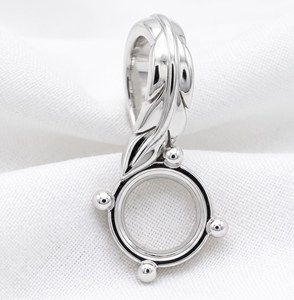 Colgante de Plata de Ley 925 Sólida de 6mm Redondo con Montura Semicompleta de 4 Puntas para Gema Pre-Entallada, Joyería al por Mayor, Nuevo Modelo - Product Image 5