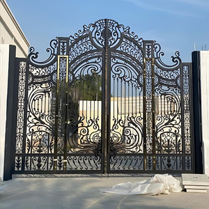 Puerta y Valla de Jardín Decorativas de Hierro Forjado Personalizadas para Casas con Diseño de Entrada Moderna para Villas Elegantes de Hoy - Product Image 3