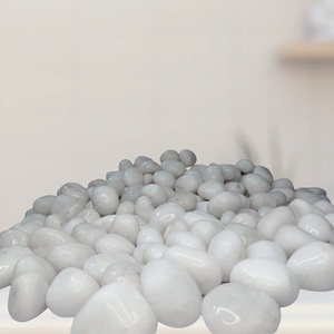 Galets blancs naturels de qualité supérieure, copeaux de marbre pour l'aménagement paysager, la décoration des plantes, la base d'aquarium et la décoration intérieure - Product Image 2