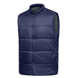 New Custom Lightweight Canvas Quick Dry Breathable Waistcoat Warm Bubble <b>Packable</b> Sleeveless Winter Men Puffer Vest Plus Size - Product Image 1