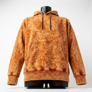Sudadera con Capucha Oversize con Lavado Ácido, Estilo Urbano Personalizado, de Algodón Pesado, Prenda de Moda Casual - Product Image 6