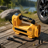 160PSI Cordless Tire Inflator Air Compressor 20V Battery Portable Electric Pump Fast Inflate Auto Shut Off LED Digital Gauge