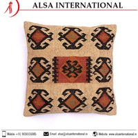 Housse de coussin carrée 100% coton, motif imprimé personnalisé moderne, broderie, antibactérien, usage domestique et hôtelier, vente en gros directe