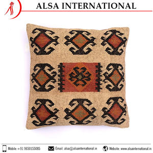 Housse de coussin 100% coton avec un design unique, motif brodé imprimé personnalisé pour la maison ou l'hôtel, approvisionnement direct en gros - Product Image 4