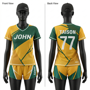 Uniforme de Running para Mujer, 150 GSM, Transpirable, Poliéster y Spandex, Panel de Malla, Color Verde Azulado y Gris, Impresión por Sublimación Personalizada - Product Image 5