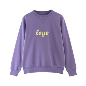 Sweat-shirt personnalisé pour femmes en molleton français, col rond décontracté, streetwear, fabricant en gros - Product Image 5
