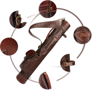 กระเป๋ากอล์ฟแบบขาตั้งหนังแท้คุณภาพสูง พร้อมกระเป๋าใส่ไม้กอล์ฟแบบพกพาอเนกประสงค์ น้ำหนักเบา สำหรับทุกเพศ - Product Image 6