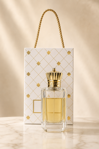 ชุดของขวัญน้ำหอมพรีเมียม UDIMISK Luxury Golden Crown ขวดแก้วพิมพ์ลาย UV ทำมืออย่างประณีต กล่องของขวัญบุผ้าซาติน - Product Image 6