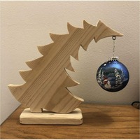 Décoration d'arbre en bois artisanale de qualité supérieure avec boules colorées pour la table de Noël, décoration de maison pour les fêtes, en vente