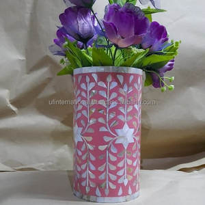 Florero con incrustaciones de hueso hechas a mano, maceta moderna con las mejores flores para boda y uso doméstico - Product Image 6