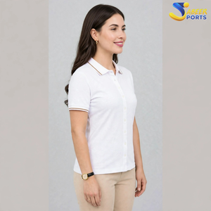 Best Quality <b>Women</b> <b>Polo</b> <b>Shirt</b> Made with Soft Fabric Offers Comfortable Fit Breathable Feel <b>Women</b> <b>Polo</b> <b>Shirt</b> for Daily Wear - Product Image 3