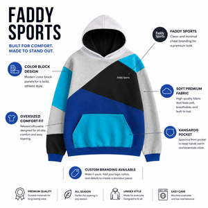 Hoodie de snowboard multi-panneaux haut de gamme, imperméable, color block, coupe oversize, pull d'hiver, patchwork, polaire, vêtement de sport - Product Image 6