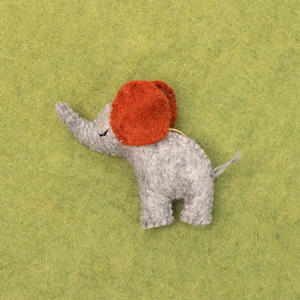 Wool Felt <b>Elephant</b> <b>Ornament</b> Handmade Safari Animal Toy Hanging Decor Felt <b>Elephant</b> Toy Kids Gift Wholesale Bulk - Product Image 5