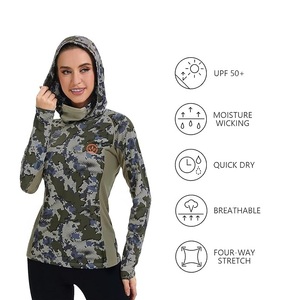 เสื้อฮู้ดดี้สำหรับล่าสัตว์แบบยูนิเซ็กซ์ UPF 50+ ผ้าเนื้อเดียว พร้อมผ้าคลุมคอ ระบายอากาศได้ดี แขนยาว ผ้าฝ้าย 100% สำหรับฤดูหนาว รุ่น ZBJ HD212 - Product Image 4