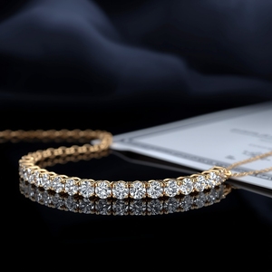 สร้อยคอทองคำแท้ 14K ประดับด้วยหินธรรมชาติ ดีไซน์มินิมอล ทรงแท่ง สำหรับผู้หญิง เครื่องประดับคุณภาพสูง ผลิตตามแบบ OEM ดีไซน์ที่เป็นมิตรต่อสิ่งแวดล้อมและยั่งยืน - Product Image 5