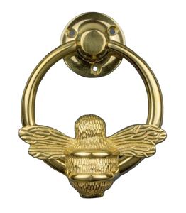 Puerta de latón pulido con forma de abeja, pomo de cajón de alta calidad, de plata, cromado - Product Image 1