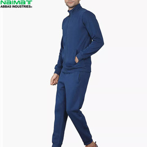 Modern Two Tone Panel Track Suit Men Cadet Collar Full <b>Zip</b> Training Coat <b>Side</b> Stripe Active Wear <b>Trousers</b> - Product Image 2