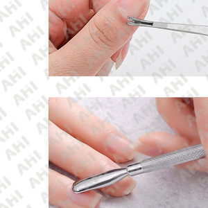 Herramientas Profesionales de Manicura, Empujadores de Cutículas de Acero Inoxidable de Doble Cara, Reutilizables, Empujador de Cutículas de Doble Extremo de Alta Calidad - Product Image 2
