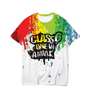 เสื้อยืดผู้ชายคุณภาพสูงสำหรับฤดูร้อน ผ้าฝ้ายถัก 100% ระบายอากาศได้ดี แขนสั้น พิมพ์ลายดิจิตอลด้านหน้า - Product Image 6