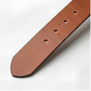 Ceinture décontractée pour homme en cuir véritable très demandée, réversible, large, longueur personnalisable, en peau de vache, couleur unie, avec boucle ardillon rectangulaire argentée - Product Image 3
