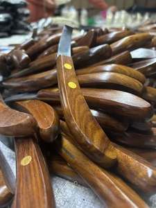 Couteau à sabots en acier inoxydable artisanal personnalisé avec lame de précision tranchante et poignée en bois confortable antidérapante - Product Image 3