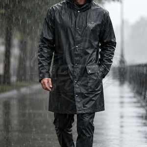 Waterproof Breathable Rain Coats Fabric Stylish Hooded Design Comfortable Outdoor Lifestyle And Travel Everyday - Product Image 6