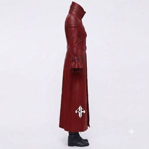 Manteau d'hiver gothique pour femme en cuir véritable de qualité supérieure, col montant, respirant, anti-rides, manches longues, par RIVIAN ATLANTIC - Product Image 4