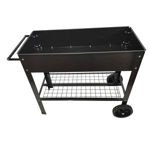 Carrello da Giardino Rialzato Mobile per Esterni e Interni, Fioriera in Metallo con Gambe Alte per Casa, Patio, Giardino e Forniture da Giardinaggio - Product Image 3