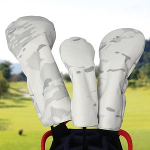 Housse de tête de club de golf personnalisée OEM avec logo, en cuir PU imperméable, meilleur design, pour driver, protections de clubs de golf sportifs - Product Image 3