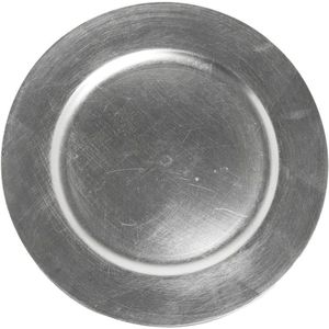 Assiettes de présentation rondes en acier inoxydable martelé argenté de luxe pour mariages, événements et fêtes - Prix de gros - Product Image 4