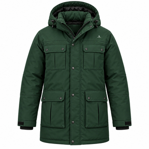 Proveedor de Chaquetas Parka con Capucha de Piel Sintética para Hombre, Abrigo Largo de Invierno, Ropa de Marca Privada Personalizada 2026 - Product Image 6