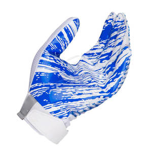 Gants de football américain athlétiques en cuir légers, respirants, confortables, avec poignées antidérapantes et rembourrage haute performance. - Product Image 5