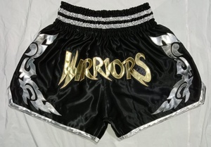 Shorts de boxe 100% polyester unisexe, logo de la salle de sport, patchs sponsorisés, broderie, impression à l'écran, sublimation, séchage rapide, respirant - Product Image 5