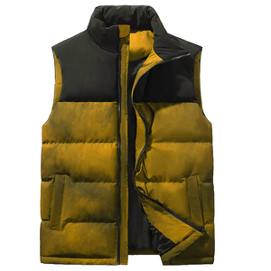 Men Fashion Puffer Vest Winter Sleeveless Jacket Quilted Warm Lightweight Body <b>Warmer</b> Outdoor OEM Custom Supplier - Product Image 1