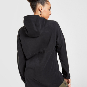 Suéter de Cuello Alto Negro para Mujer, Tejido en Poliéster y Felpa, Cortavientos, para Invierno, Corte Regular, Manga Larga, Color Sólido - Product Image 6