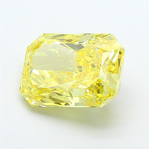 เพชรเหลืองเข้มทรงคุชชั่น รูปทรงเรเดียนท์  ผลิตในห้องปฏิบัติการ ได้รับการรับรอง CVD  แบบเม็ดเดี่ยว  ประกายหรูหราสำหรับงานออกแบบเครื่องประดับชั้นดี - Product Image 5