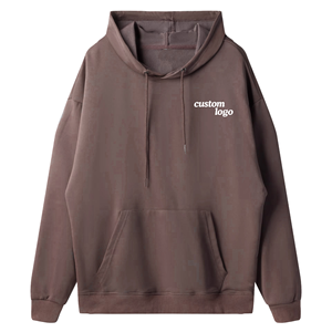 Sudadera con Capucha para Hombre, Nueva Colección de Invierno, Manga Larga, Estilo Casual, con Bolsillo de Color Sólido, Tejido Fino, Corte Holgado, 100% Algodón - Product Image 4