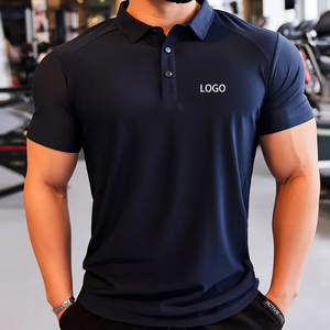 Polo de Manga Corta para Hombre, 100% Poliéster, Tejido de Punto, Secado Rápido, Color Sólido, Logotipo Personalizado en el Frente, Estilo Casual, Corte Regular - Product Image 2