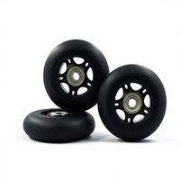 Roues de trottinette 80 mm en PU résistantes à l'usure et antidérapantes, roue arrière de remplacement pour trottinette à 3 roues