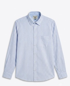 Men's Striped Double Breasted Woven Dress Shirt Full Sleeve Turn-<b>down</b> Collar Breathable Casual Cotton Summer Style Enovate - Product Image 4