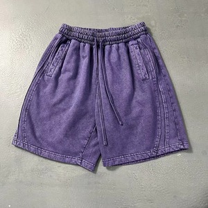 Shorts en coton épais, vente en gros, fabricant OEM, broderie personnalisée, fournisseur de shorts de sport haut de gamme avec marque privée - Product Image 5