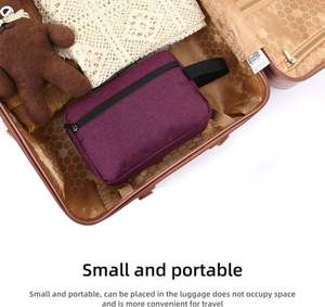 Bolsa de Viaje Organizadora de Accesorios de Cuero Genuino al por Mayor, Bolsas Cosméticas con Cremallera, Bolsa de Maquillaje para Mujer, Bolsa de Aseo para Hombre - Product Image 6